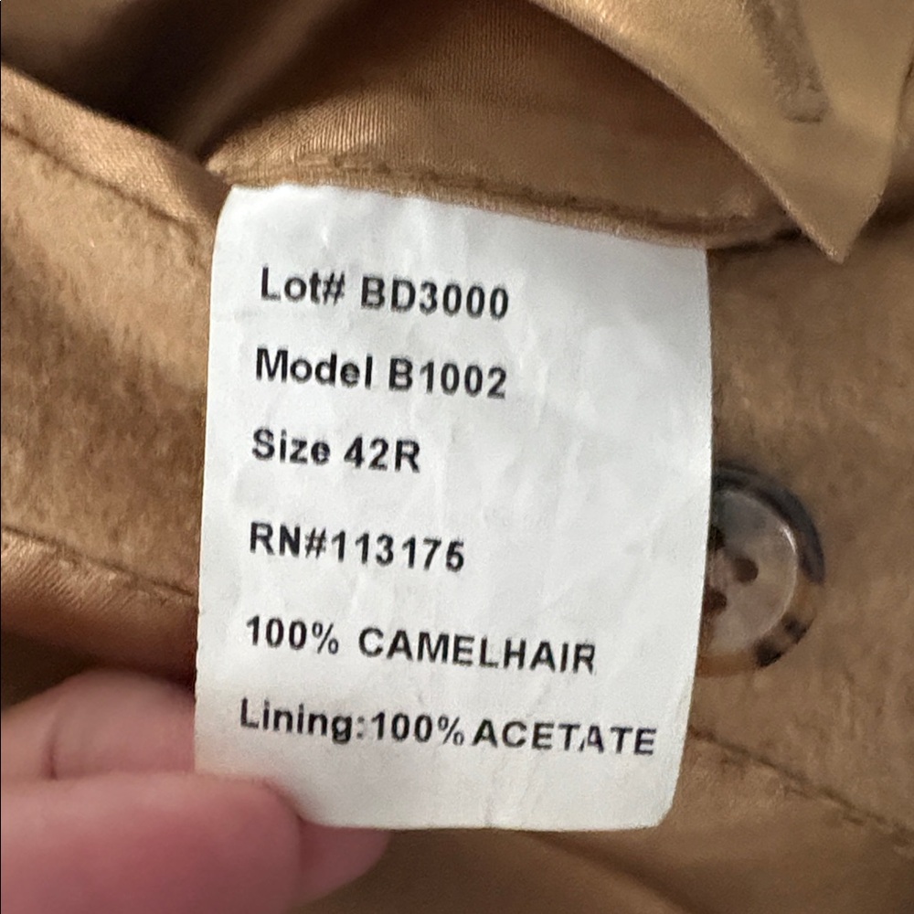 HASPEL 100% Camel Hair Sports Coat in Natural Tan Size 42R  -- QUIET LUXURY!!!! - Picture 10 of 12